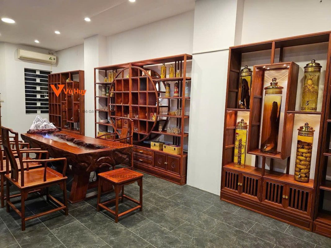 bộ bàn trà gỗ